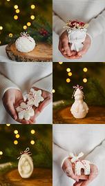 candele di natale cera di soia 