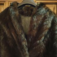 Pregiata Pelliccia di Visone Nero Lunga - Taglia L