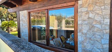 finestra in legno doppio vetro 188,5x123h