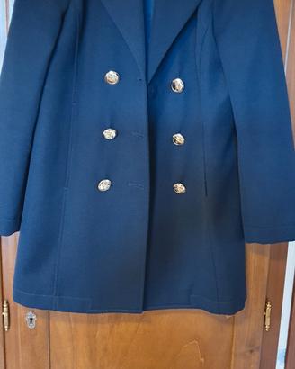 Cappotto caban blu a doppio petto Patrizia Pepe.