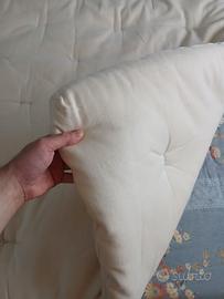 Topper Matrimoniale 160x200 Cotone/Lana naturale