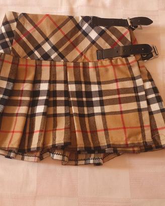 Gonna Kilt scozzese per bambina.