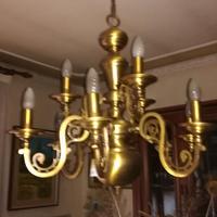 Lampadario in ottone