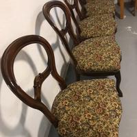 4 sedie imbottite stile classico