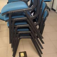 Sedie conferenza impilabili – 6 pezzi – 10€ cad.