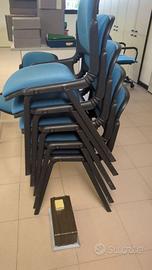 Sedie conferenza impilabili – 6 pezzi – 10€ cad.