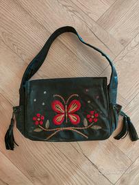 Borsa  Vintage Francesco Biasia in Pelle Nera