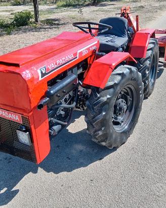 trattore valpadana sterzante con fresa maschio 125