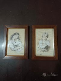 Figura Donna con bambino Carlo Parisi Milano 