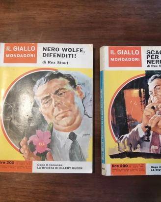 2 gialli Mondadori Nero Wolf 1963/1964