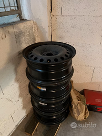 4 cerchi in acciaio originale Renault 7J17