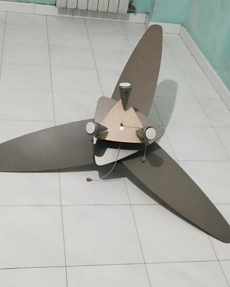 Lampadario Ventilatore 3 faretti 