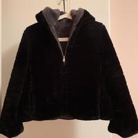 Subdued giacca double face in pelliccia sintetica