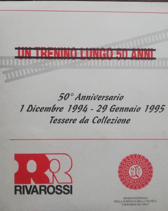 Rivarossi 50 anni tessere da collezione
