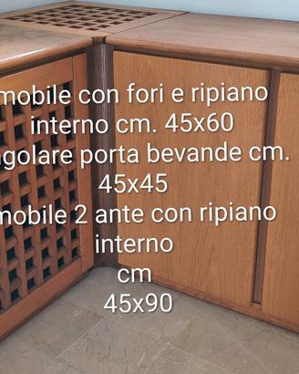 Soggiorno in legno rovere