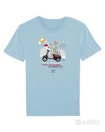 T-shirt XS S M L XL nuova 100% cotone biolo libero