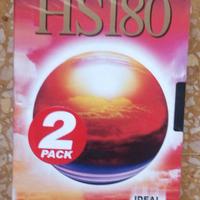 2 VHS TDK HS180 videocassette da 180 minuti sigill