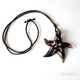 Collana stella in vetro di Murano