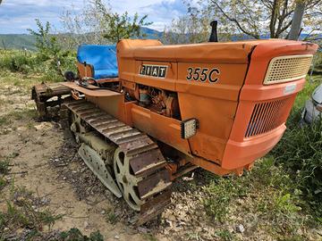 Fiat 355C trattore cingolato con fresa Celli