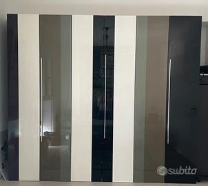 armadio in legno 6 ante
