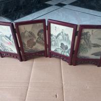 Paravento cinese in miniatura. 