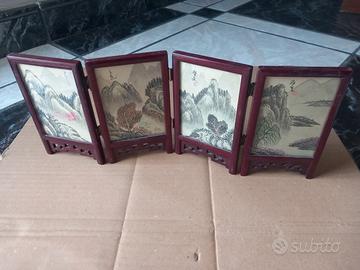 Paravento cinese in miniatura. 