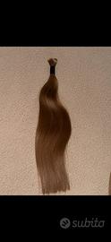 capelli veri castano 50 cm bulk