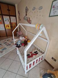 Letto singolo Montessori 80X160 + materasso + copr