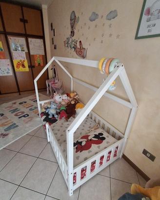 Letto singolo Montessori 80X160 + materasso + copr