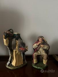 Coppia statuine presepe napoletano