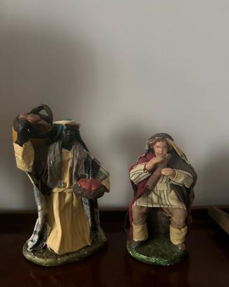 Coppia statuine presepe napoletano