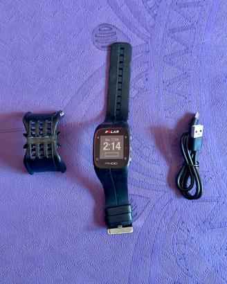 Polar M400 GPS + Cavo ricarica + supporto bici