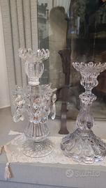 candelieri vintage vetro/cristallo