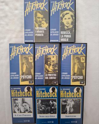 Set 8 VHS di Alfred Hitchcock 