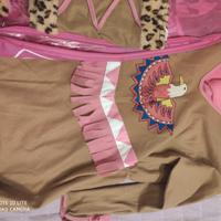 Vestito Carnevale indiana bambina 8-10 anni