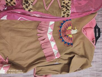 Vestito Carnevale indiana bambina 8-10 anni