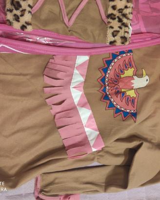Vestito Carnevale indiana bambina 8-10 anni