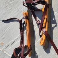pattini legno ghiaccio d'epoca 