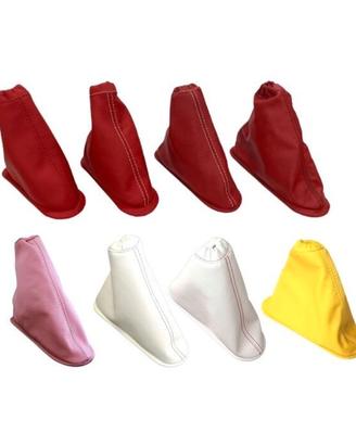 Cuffia freno mano 500 gialla filo bianco