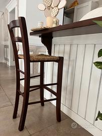 Sgabelli in legno per isola