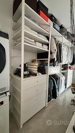Cabina armadio aperta