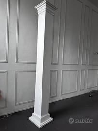 Colonna Decorativa Bianca Stile Classico – Piedist
