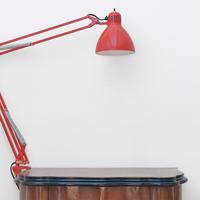 Lampada Naska Loris L-1 Luxo Rossa Vintage anni 50