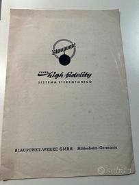 Brochure Blaupunkt  anni 50 vintage