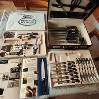 set VON MEISTER+valigetta in pelle