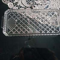 Vassoio in vetro vintage