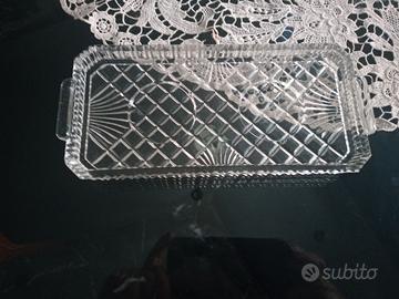 Vassoio in vetro vintage