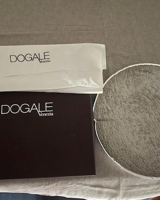 Dogale Piatto Euclide  Madreperla vetro e argento