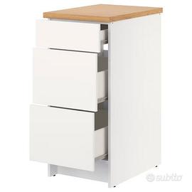 Mobile base cucina IKEA KNOXHULT 3 cassetti bianco
