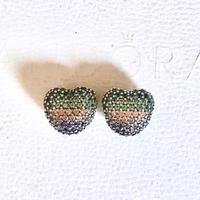 Pandora Coppia Clips charms Cuori pavè Arcobaleno